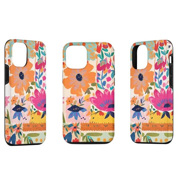 iPhone 13 Pro Jewel Tone Easter Spring Floral Folk Art Gift Nature Lover Pho… - Picture 1 of 4